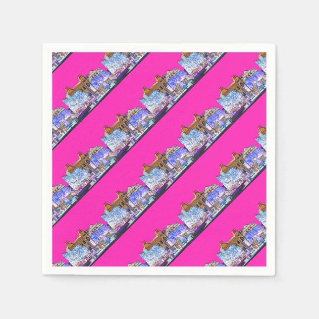 Serviette En Papier Architecture de Grodno Bélarus (Devant)