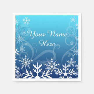 Serviette En Papier Arctic Froid Snowdrift Personnalisé