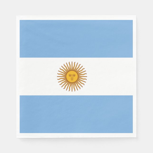 Serviette En Papier Argentine drapeau Papier Napkin (Devant)