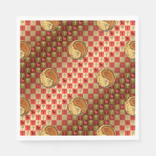 Serviette En Papier Aries et bois de rat