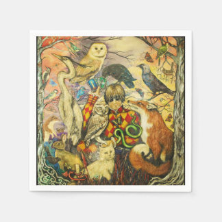 Serviette En Papier Arlequin