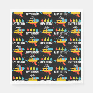 Serviette En Papier Arme à eau et ballons fête d'été