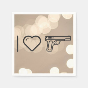 Serviette En Papier Armes à feu vintages fraîches