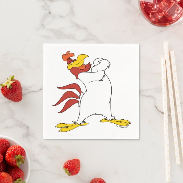 Serviette En Papier Armoiries de Foghorn Leghorn franchies (En situation)