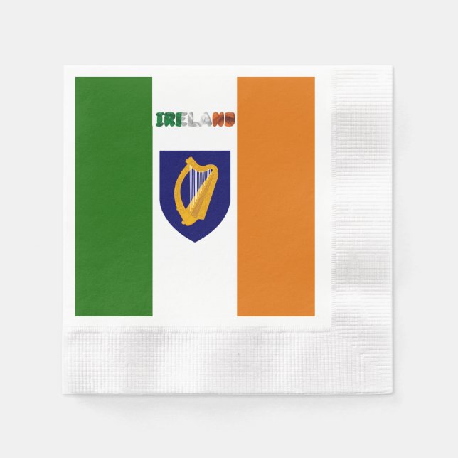 Serviette En Papier Armoiries de l'Irlande (Devant)