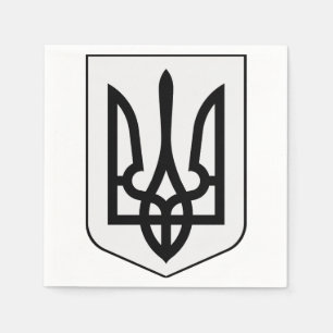 Serviette En Papier Armoiries de l'Ukraine