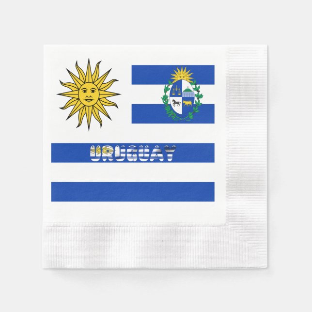 Serviette En Papier Armoiries de l'Uruguay (Devant)