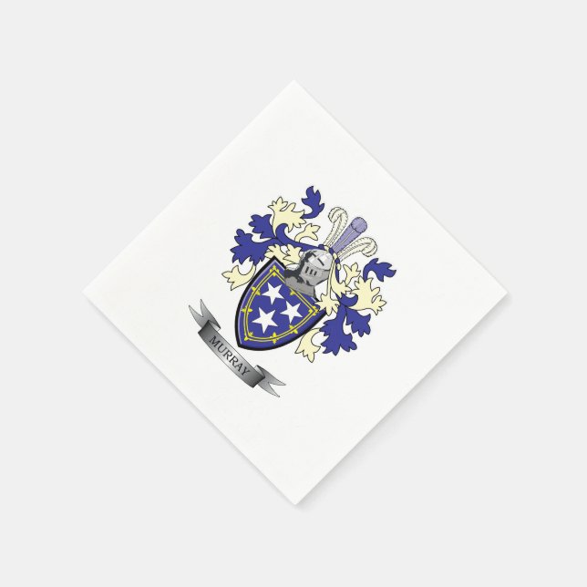 Serviette En Papier Armoiries de Murray Family Crest (Coin)