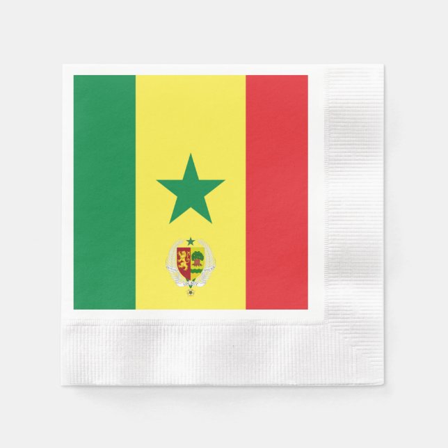 Serviette En Papier Armoiries du Sénégal (Devant)