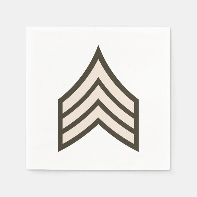 Serviette En Papier Army Sergeant rank (Devant)