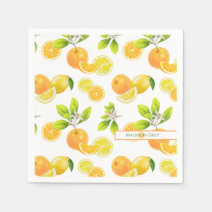 Serviette En Papier Arômes d'agrumes Oranges et citrons Patten
