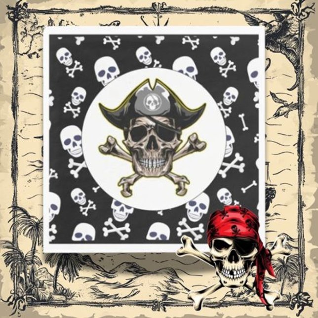 Serviette En Papier Arr, préparons-nous à une fête pirate (Add a special touch and delight young adventurers today!)