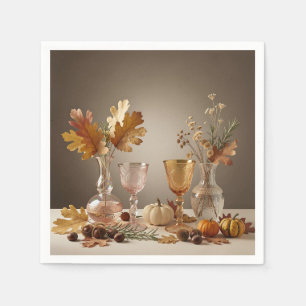 Serviette En Papier Arrangement élégant de vase en verre pour la vie m