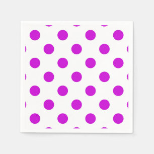 Serviette En Papier Arrière - plan blanc Pois violets