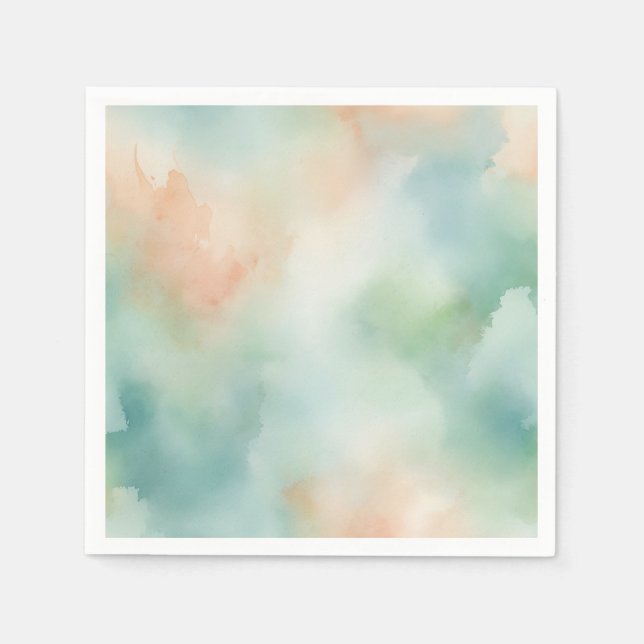 Serviette En Papier Arrière - plan d'aquarelle délicat avec lave Paste (Devant)