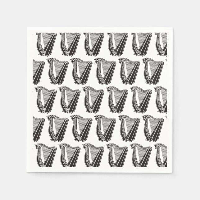 Serviette En Papier Arrière - plan de l'icône Harp (Devant)