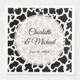 Serviette En Papier Arrière - plan Motif de vache