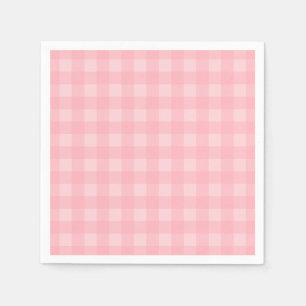 Serviette En Papier Arrière - plan Motif Retro Pink En vichy