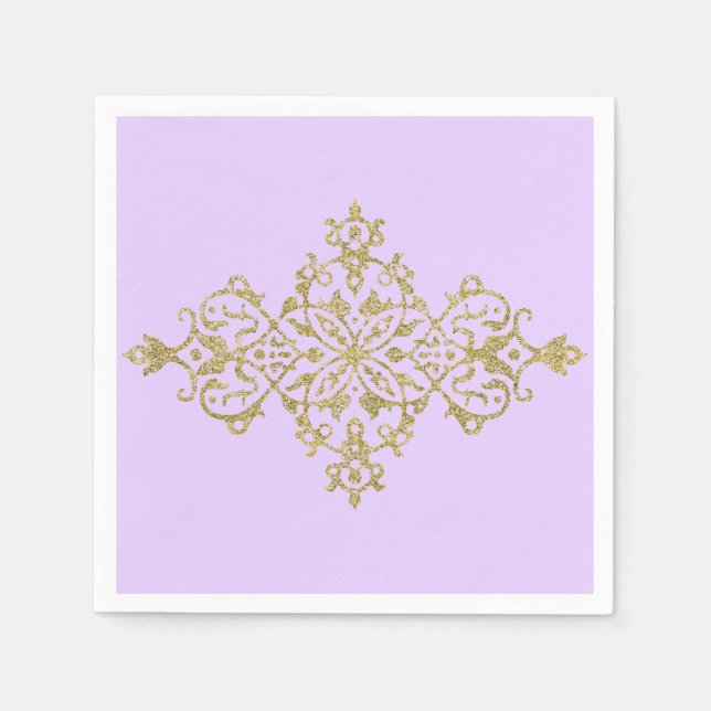 Serviette En Papier Arrière - plan Plain Lilac (Devant)