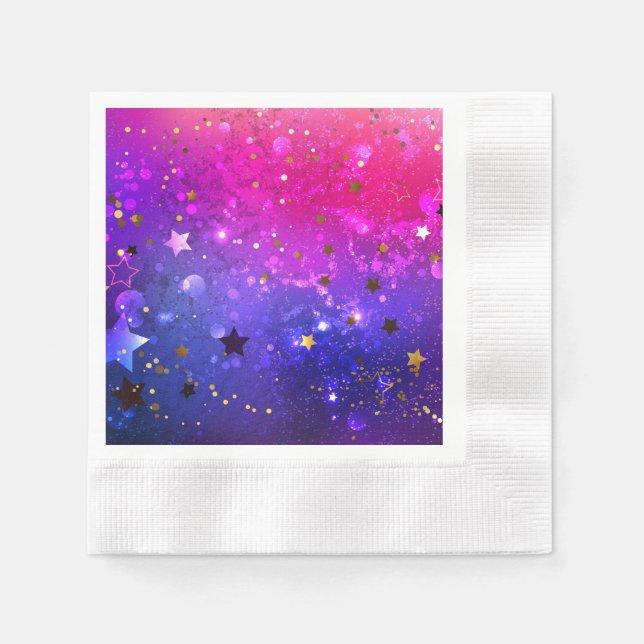 Serviette En Papier Arrière - plan rose brillant (Devant)