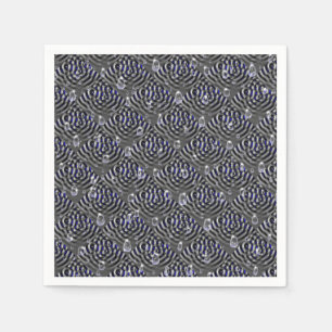Serviette En Papier Arrosage sur métal gris bleu