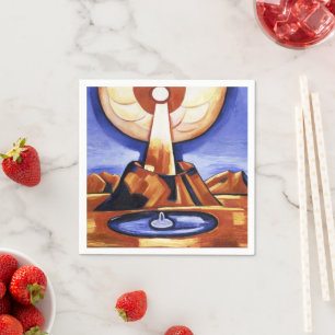 Serviette En Papier Art abstrait vintage de Marsden Hartley Yliaster