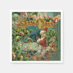 Serviette En Papier Art antique du Père Noël