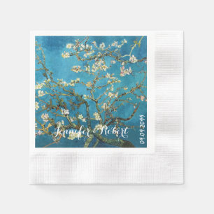 Serviette En Papier Art célèbre, Arbre aux amandes en fleurs. Van Gogh