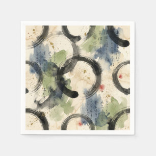 Serviette En Papier Art de calligraphie japonaise vintage (3)