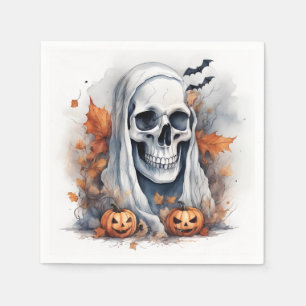 Serviette En Papier Art de fantôme d'Halloween mystique