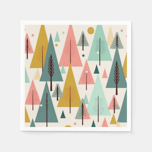 Serviette En Papier Art de Noël Art Plante One Little Christmas Tree (Devant)