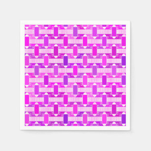 Serviette En Papier Art Déco chic industriel, violet, orchidée, lavand