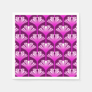 Serviette En Papier Art déco Lily, Améthyste violet et orchidée