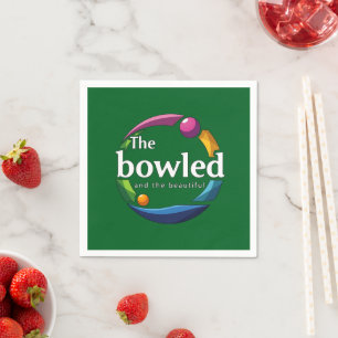 Serviette En Papier "Art in Motion : Circulaire pelouse Bowls Bowled L