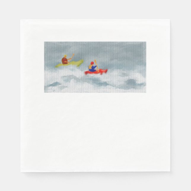 Serviette En Papier Art Kayaks (Devant)