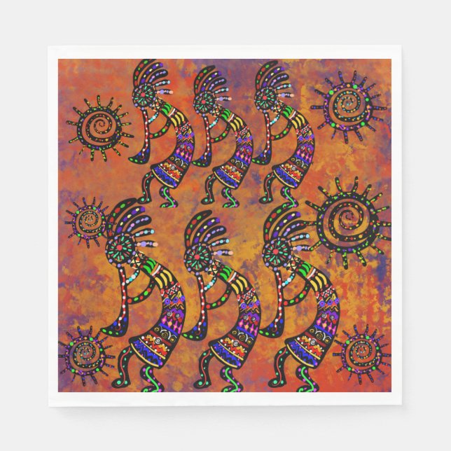 Serviette En Papier Art Kokopelli  (Devant)