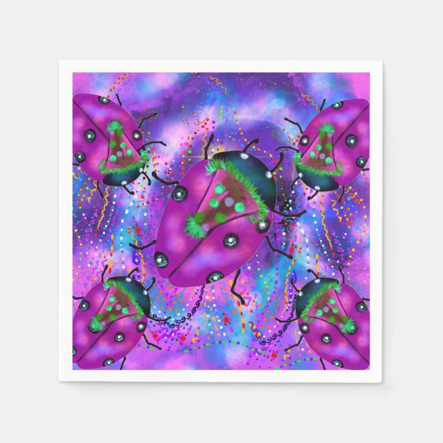 SERVIETTE EN PAPIER ART LADYBUG (Devant)