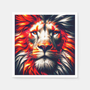 Serviette En Papier Art Lion
