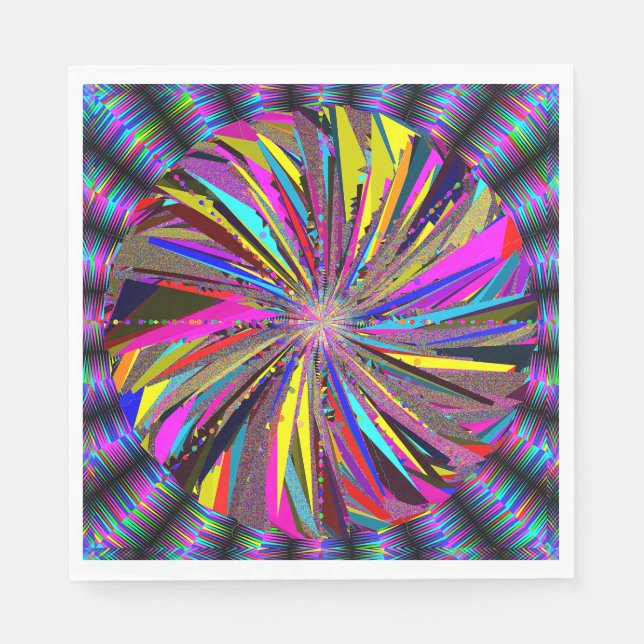 Serviette En Papier Art mandala  (Devant)