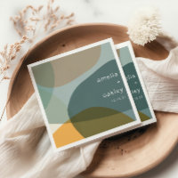 Art moderne Abstrait Vert Sage Turquoise Personnal