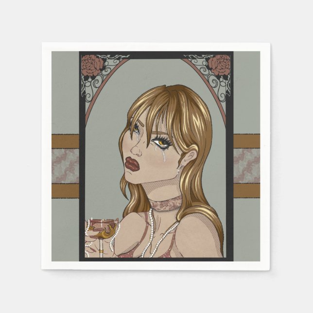 Serviette En Papier Art nouveau (Devant)