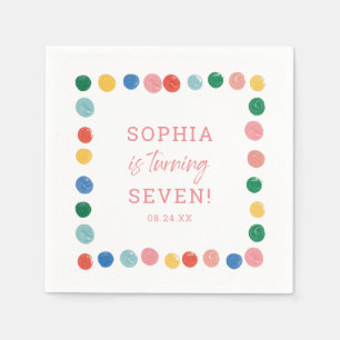 Serviette En Papier Art Painting Party Peinture fille Anniversaire