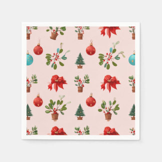 Serviette En Papier Art plein d'ambiance de Noël