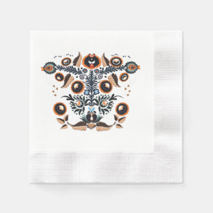 Serviette En Papier Art populaire boho