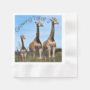 Serviette En Papier Art Safari Croissance