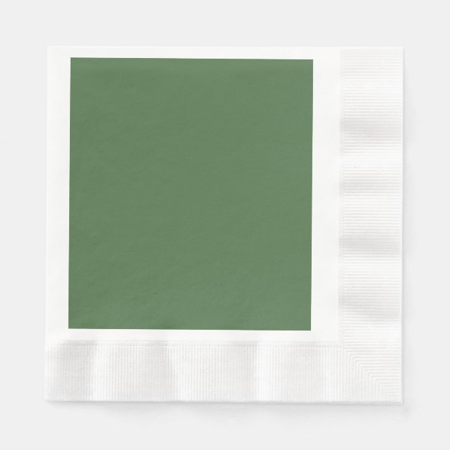 Serviette En Papier Artichaut vert (couleur unie)  (Devant)
