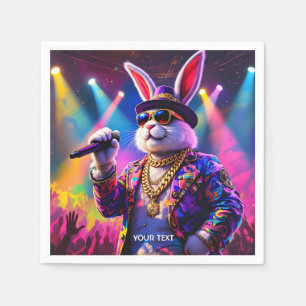 Serviette En Papier Artiste Hip hop mignon Imaginaire
