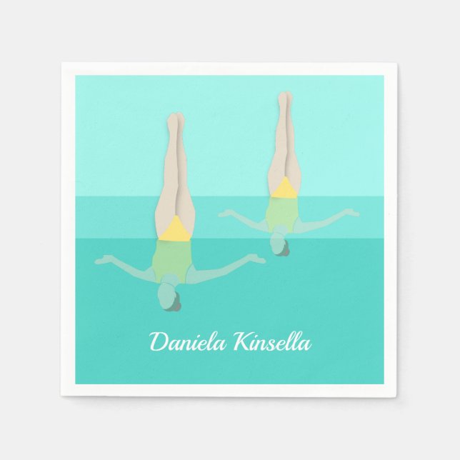 Serviette En Papier Artistic Swimming (Devant)