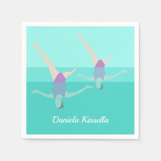 Serviette En Papier Artistic Swimming (Devant)