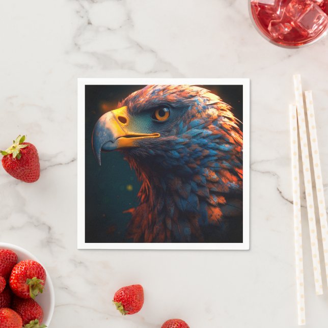 Serviette En Papier Artsy Bird (En situation)